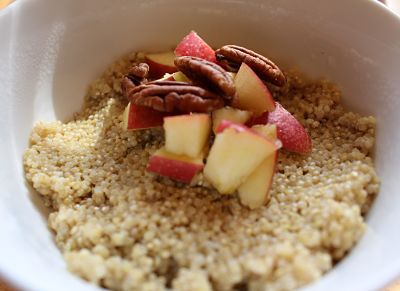 Bowl of Breakfast Quinoa with Apples