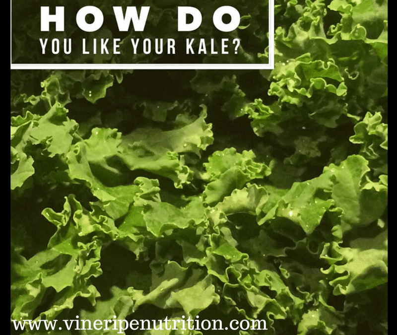 This poster asks how do you like your kale? I say any way I can!