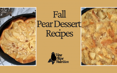 2 Fall Pear Dessert Recipes