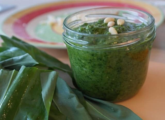 Pesto can be made from any herbs and even seasonal greens
