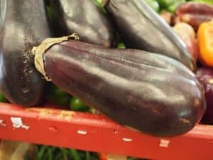 Eggplant also has a savory flavor when roasted