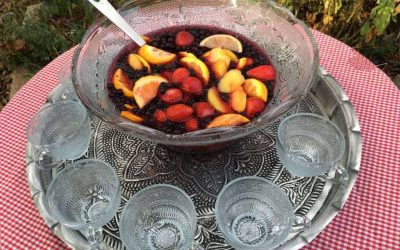 Make a Colorful Holiday Wild Blueberry Cranberry Sangria Mocktail