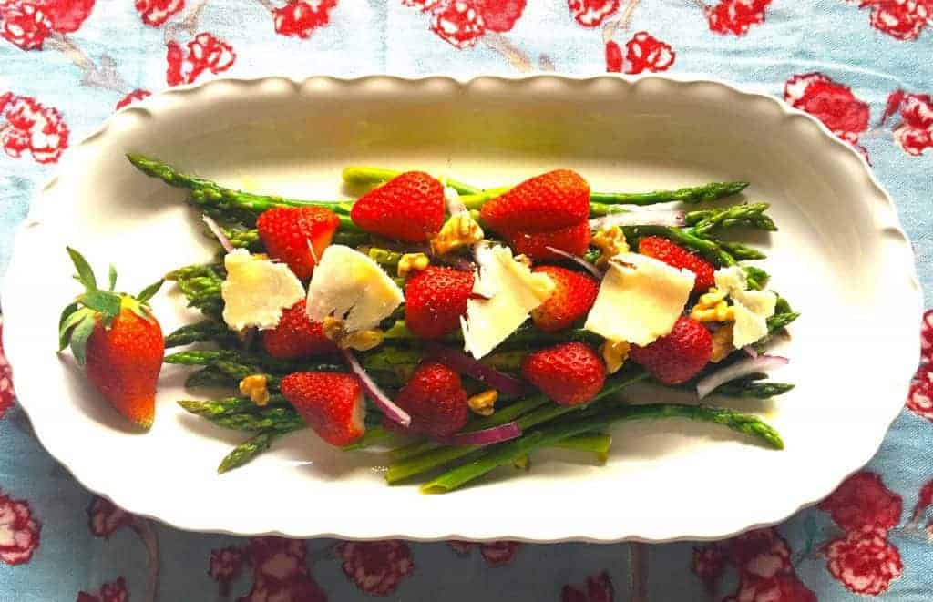 Spring Strawberry Asparagus Salad Recipe in one of the best anti-inflammatory diets