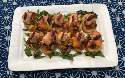 Mediterranean Salmon Crostini