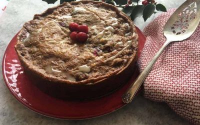 Low Fodmap Cranberry Walnut Coffee Cake