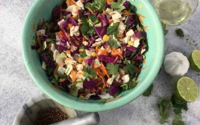 Make This Awesome and Colorful Red Mexican Cabbage Slaw