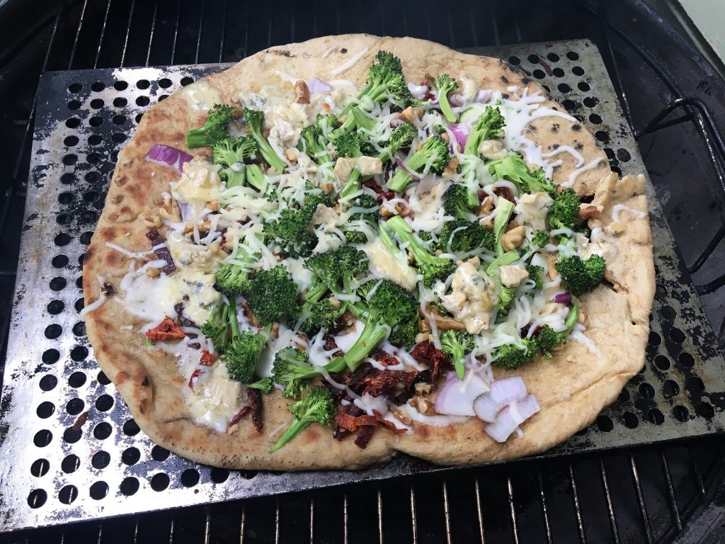 Pizza on the BBQ Grill is a nice change