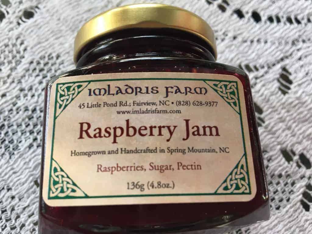 Imlardris Farm's raspberry jam makes a beautiful festive jam for the holidays.